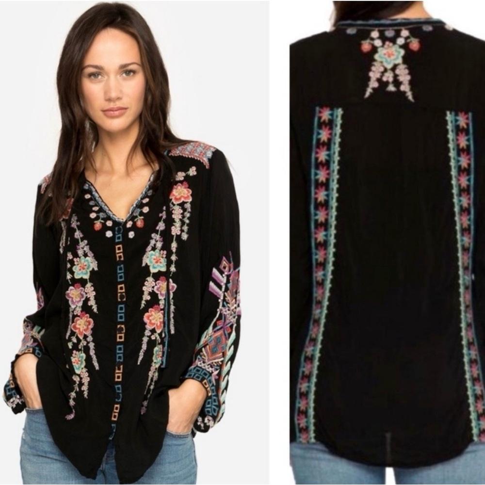 Johnny Was Aloura Embroidered Women’s Blouse
